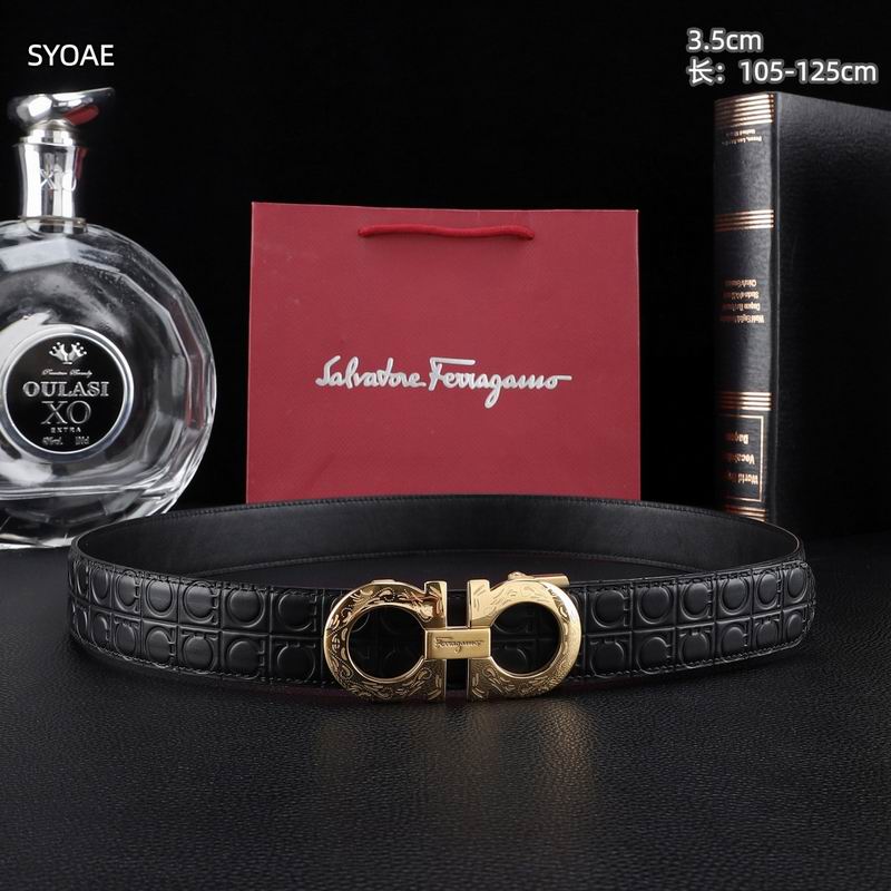 Ferragamo belt 35mm（自动扣）X105-125cm 8L (8)