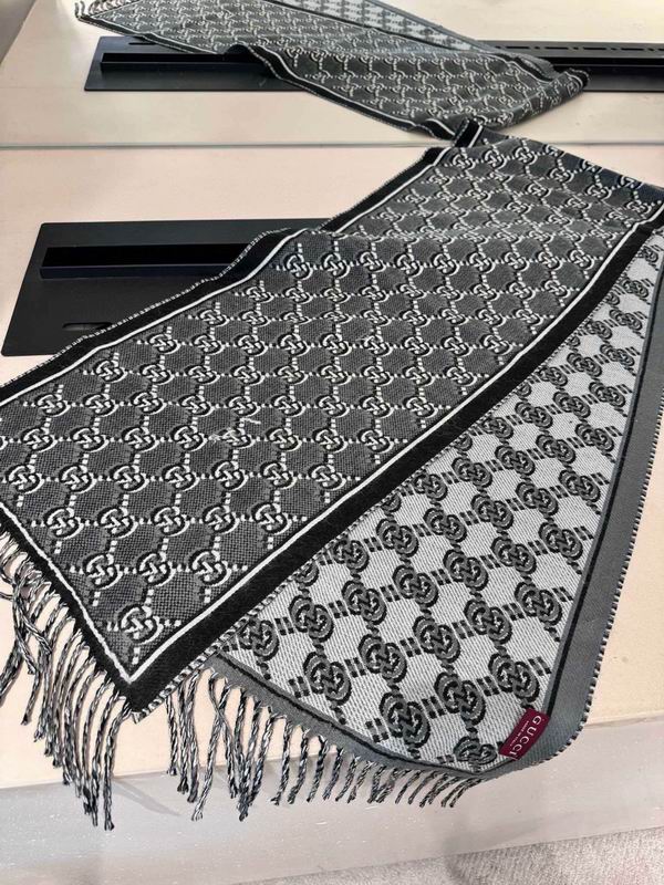 Gucci Scarf 35X190cm 100%羊羔毛 E103 (5)