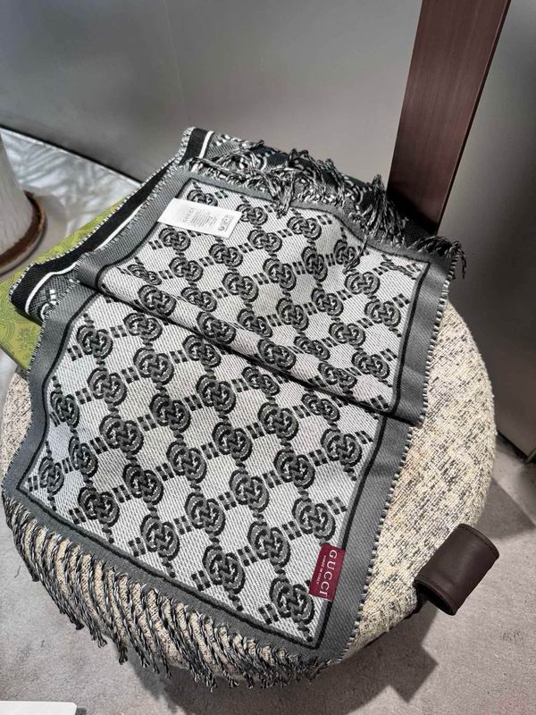 Gucci Scarf 35X190cm 100%羊羔毛 E103 (6)