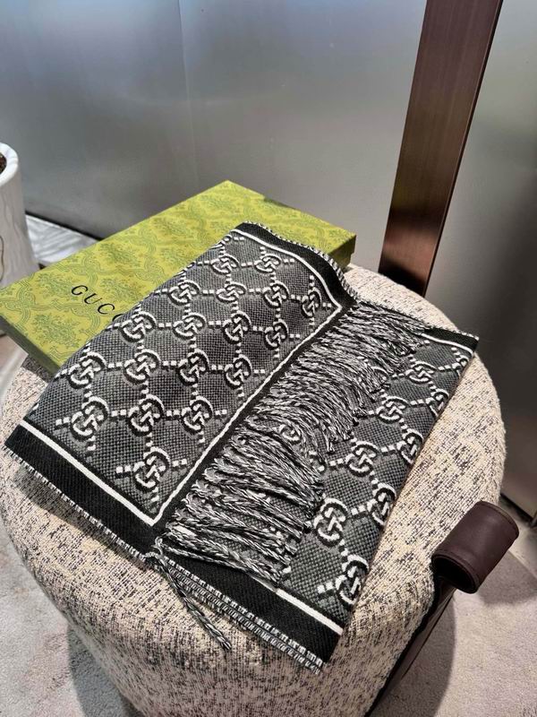 Gucci Scarf 35X190cm 100%羊羔毛 E103 (7)