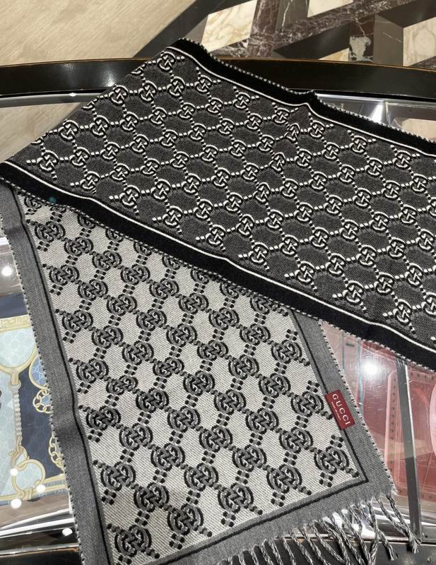 Gucci Scarf 35X190cm 100%羊羔毛 E103 (9)