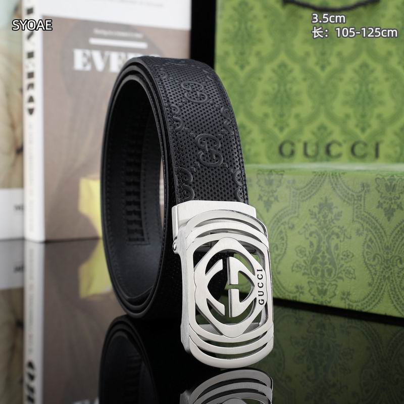 Gucci belt 35mm(自动扣）X105-125cm 8L (11)