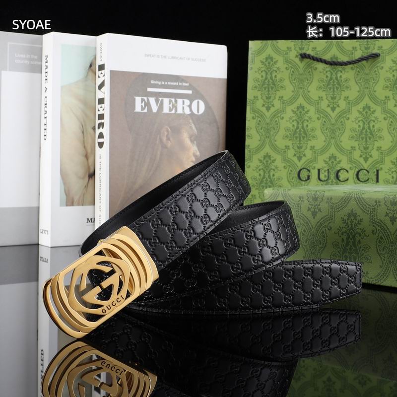 Gucci belt 35mm(自动扣）X105-125cm 8L (15)