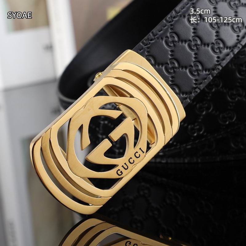 Gucci belt 35mm(自动扣）X105-125cm 8L (16)