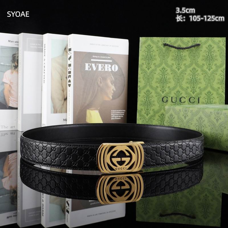 Gucci belt 35mm(自动扣）X105-125cm 8L (17)