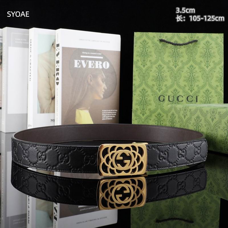 Gucci belt 35mm(自动扣）X105-125cm 8L (26)