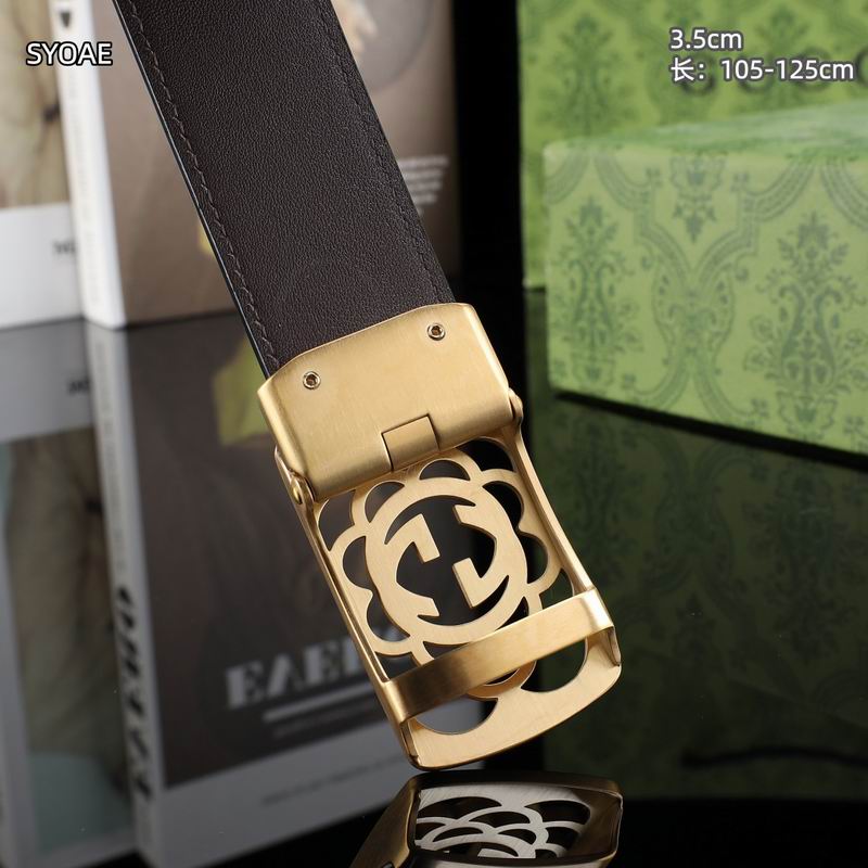 Gucci belt 35mm(自动扣）X105-125cm 8L (27)