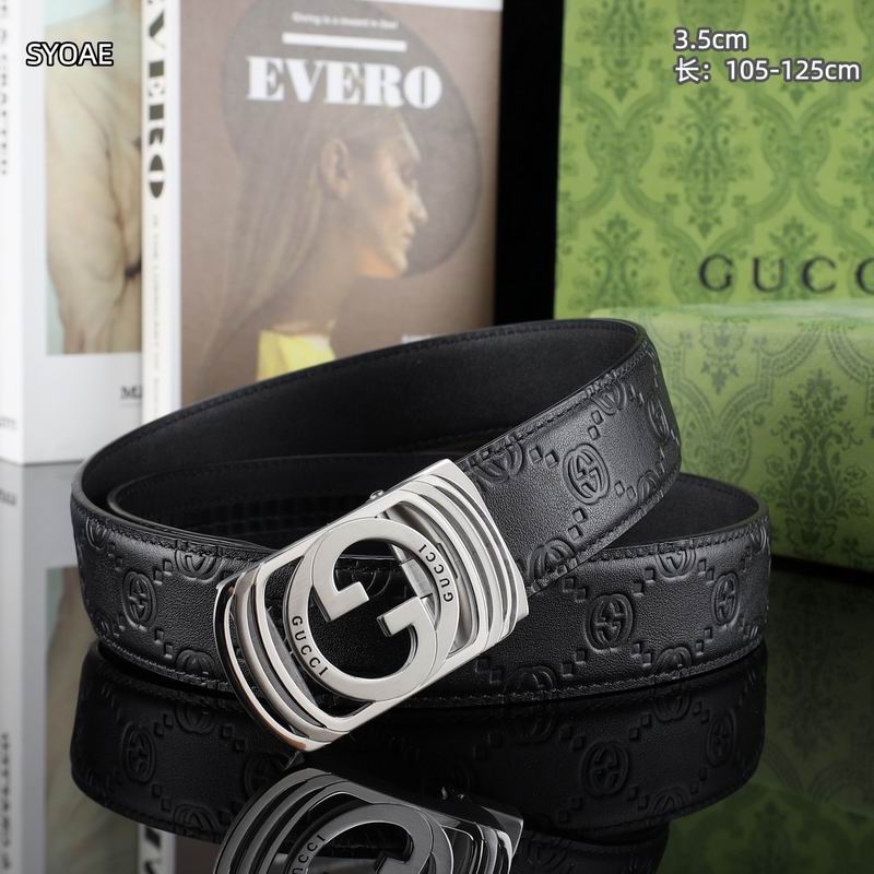 Gucci belt 35mm(自动扣）X105-125cm 8L (3)