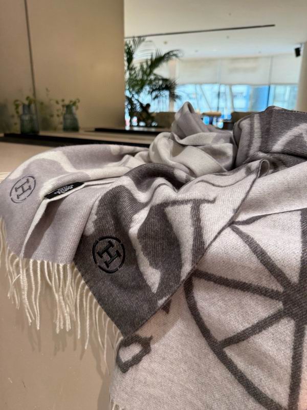 Hermes Scarf 30X180cm 100%羊毛 E107 (1)