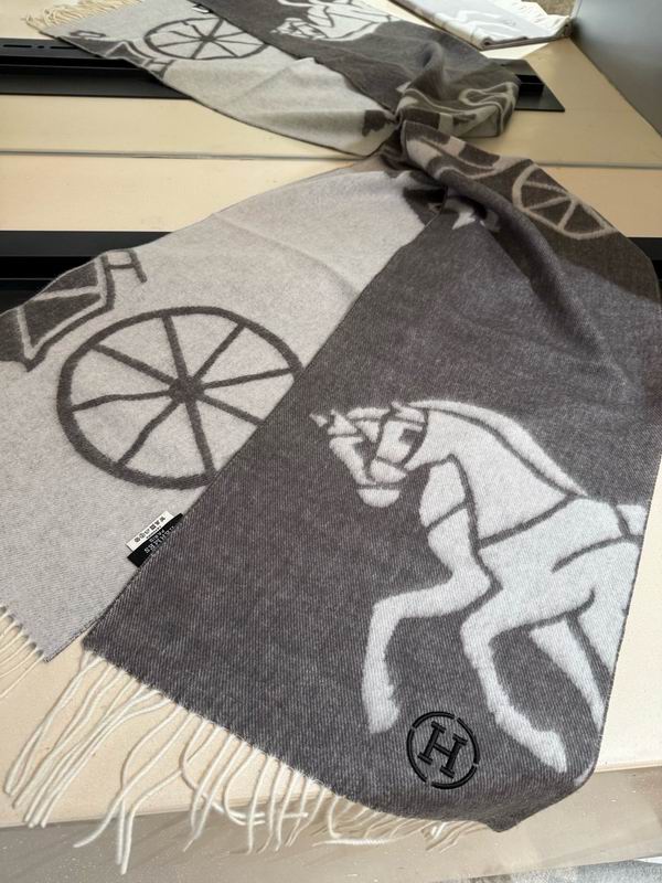 Hermes Scarf 30X180cm 100%羊毛 E107 (4)