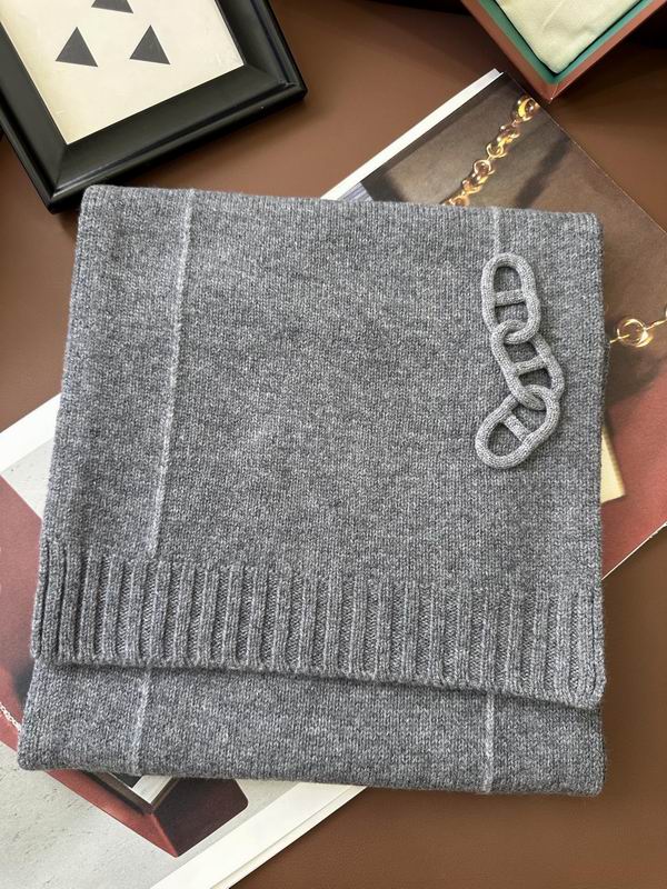 Hermes Scarf 32X175cm 100%羊绒 E31 (10)