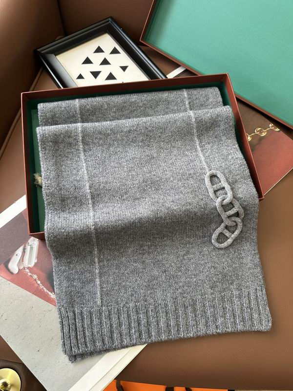 Hermes Scarf 32X175cm 100%羊绒 E31 (7)