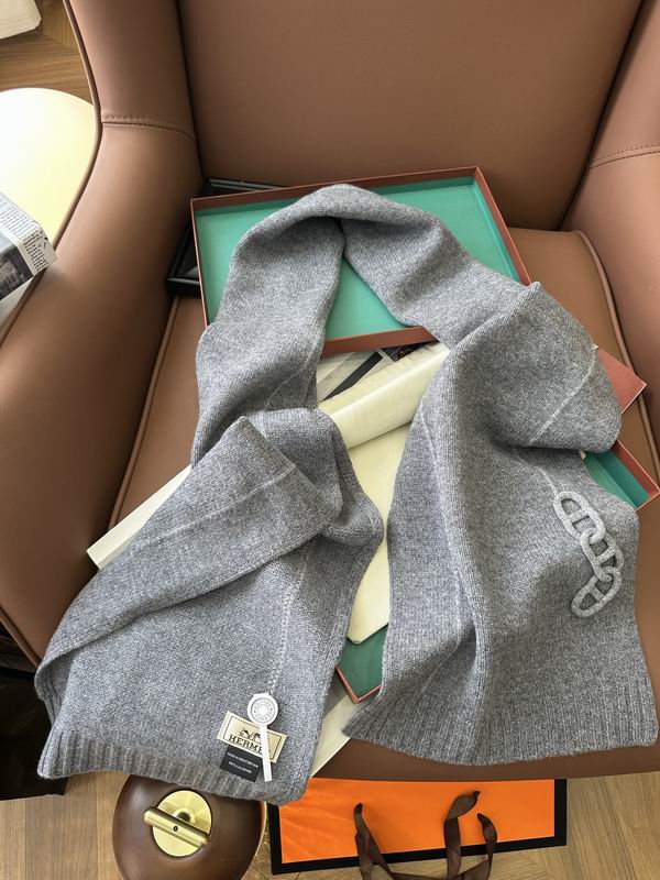 Hermes Scarf 32X175cm 100%羊绒 E31 (8)