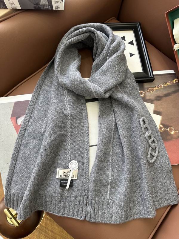 Hermes Scarf 32X175cm 100%羊绒 E31 (9)