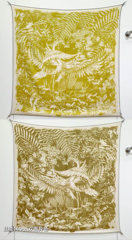 Hermes scarf 140X140cm 70%羊绒30%真丝 E34 (18)