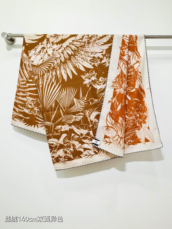 Hermes scarf 140X140cm 70%羊绒30%真丝 E34 (21)