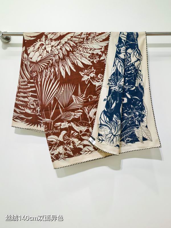 Hermes scarf 140X140cm 70%羊绒30%真丝 E34 (39)