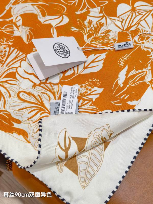 Hermes silk Scarf 90X90cm E01 (3)