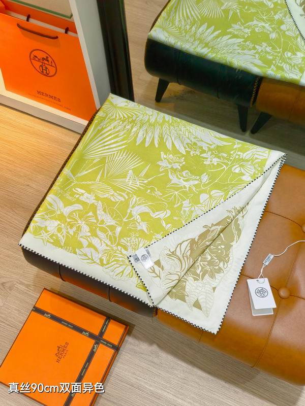 Hermes silk Scarf 90X90cm E01 (33)