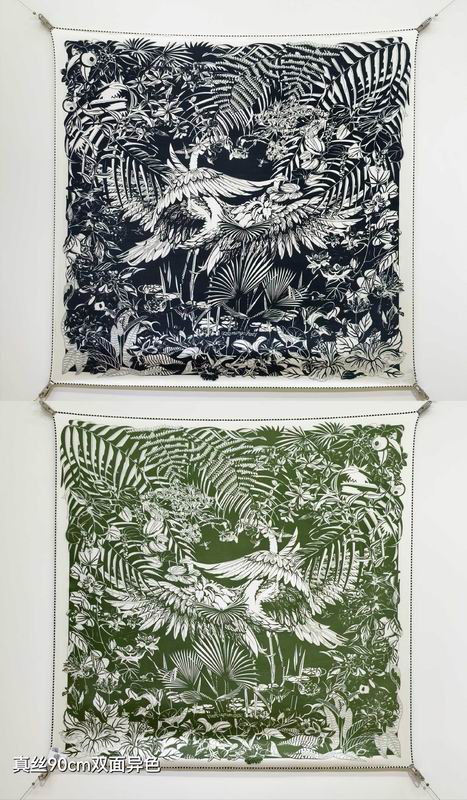 Hermes silk Scarf 90X90cm E01 (42)