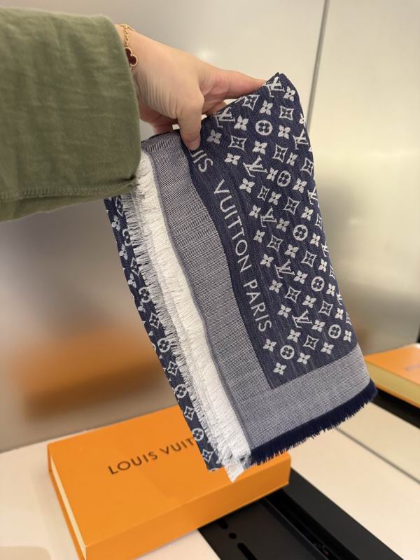 LV scarf 120X120cm 70%羊毛30%桑蚕丝 E10 (16)