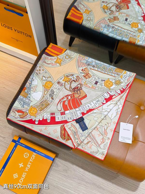 LV silk Scarf 90X90cm E15 (30)