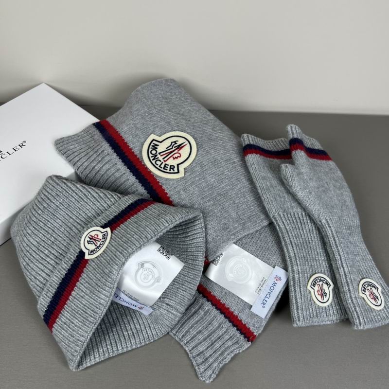 Moncler Scarf Hat Gloves  (344)