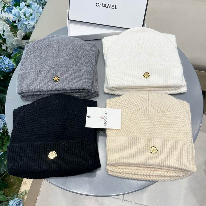 Moncler scarf hat (284)