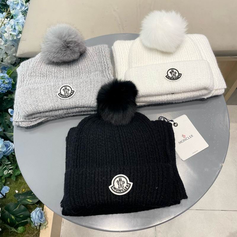 Moncler scarf hat (410)