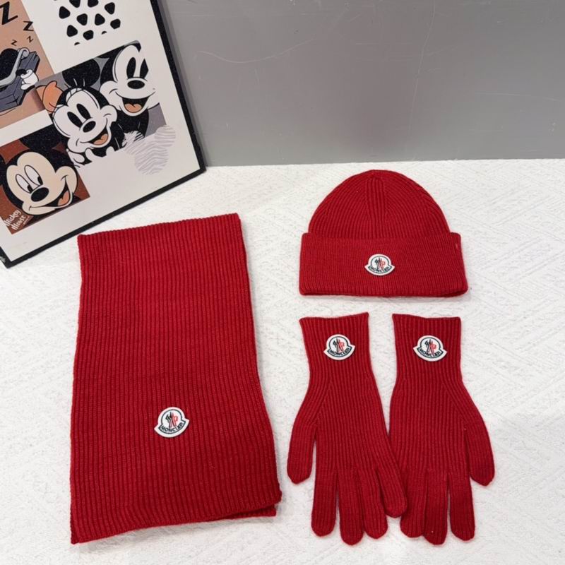 Moncler scarf hat gloves (103)