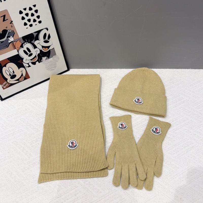 Moncler scarf hat gloves (105)