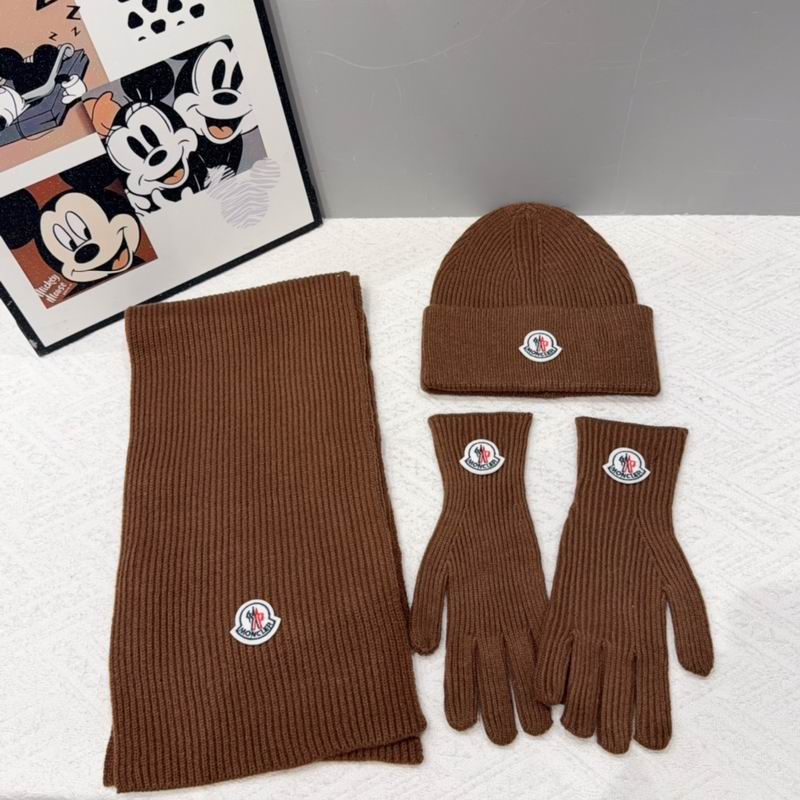 Moncler scarf hat gloves (106)