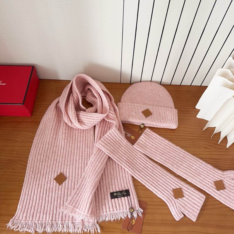 Moncler scarf hat gloves (115)