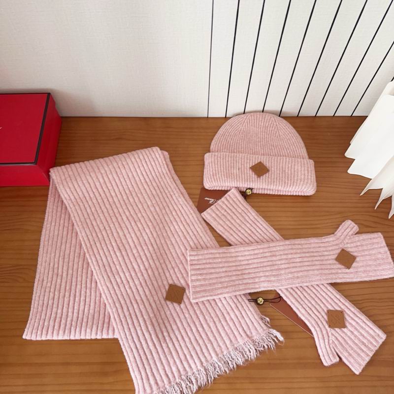 Moncler scarf hat gloves (116)