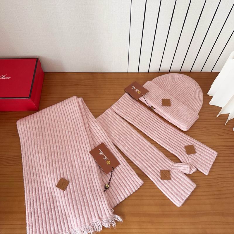 Moncler scarf hat gloves (117)