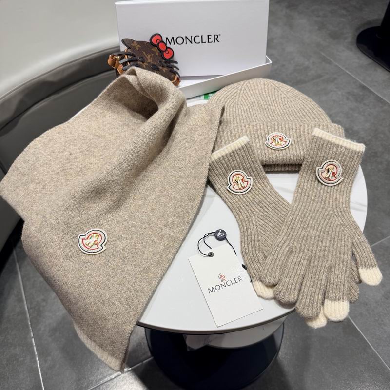 Moncler scarf hat gloves (70)