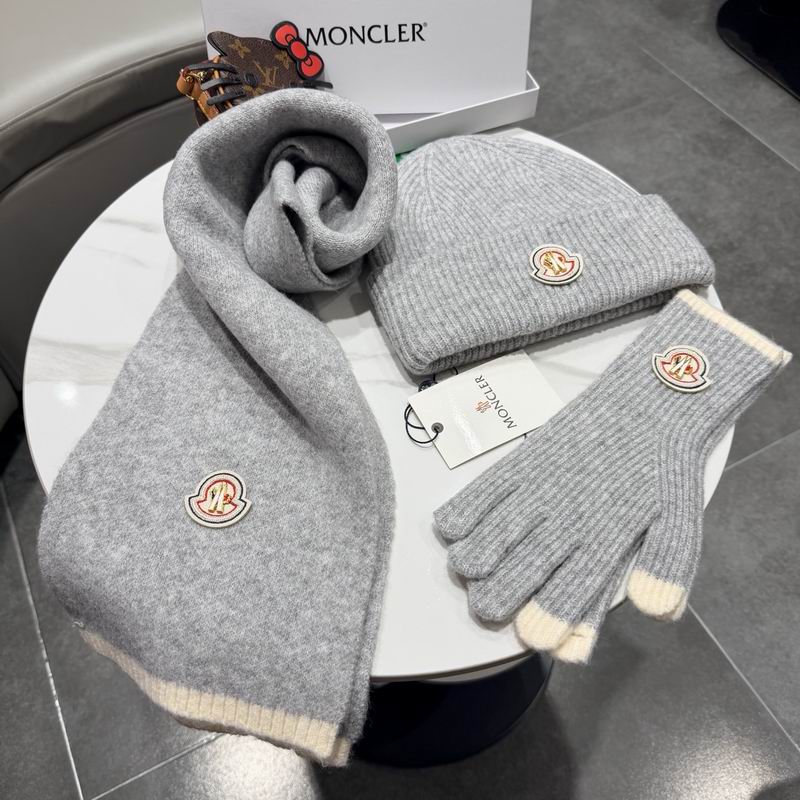 Moncler scarf hat gloves (80)