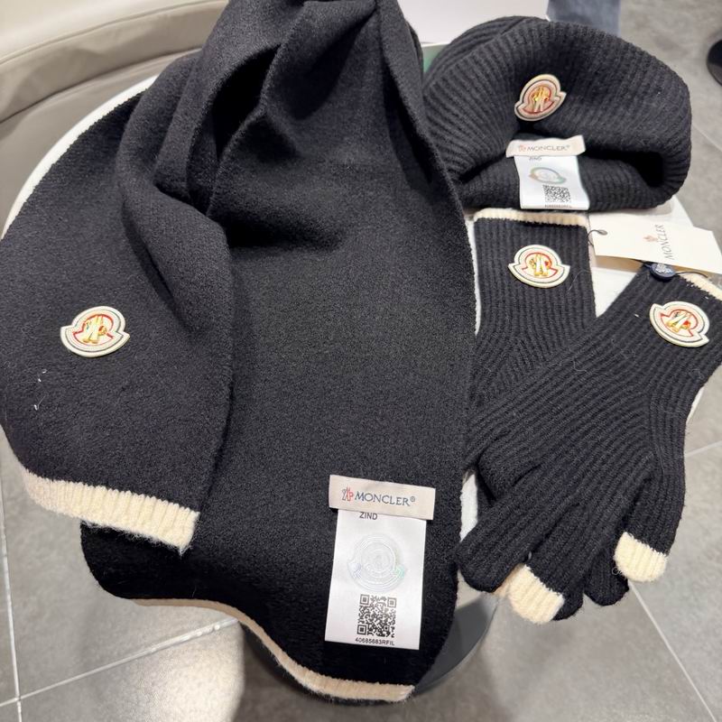 Moncler scarf hat gloves (85)