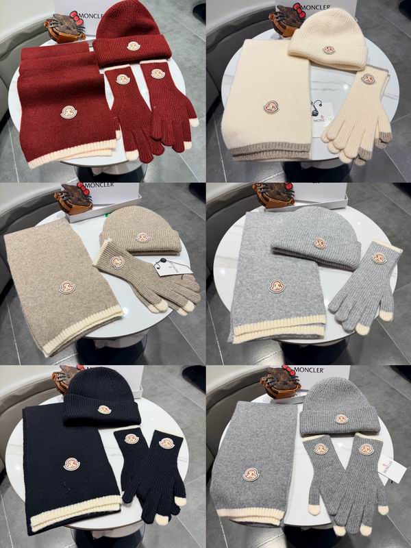 Moncler scarf hat gloves (97)