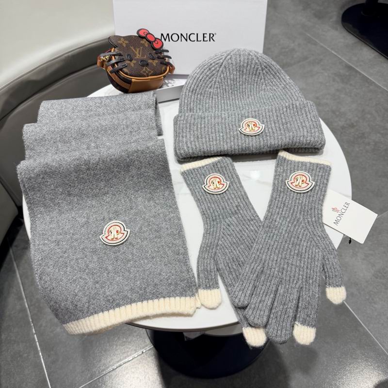 Moncler scarf hat gloves (99)