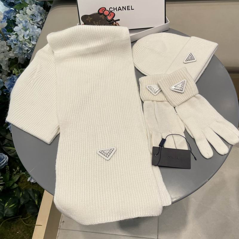 Prada Scarf Hat Gloves  (101)
