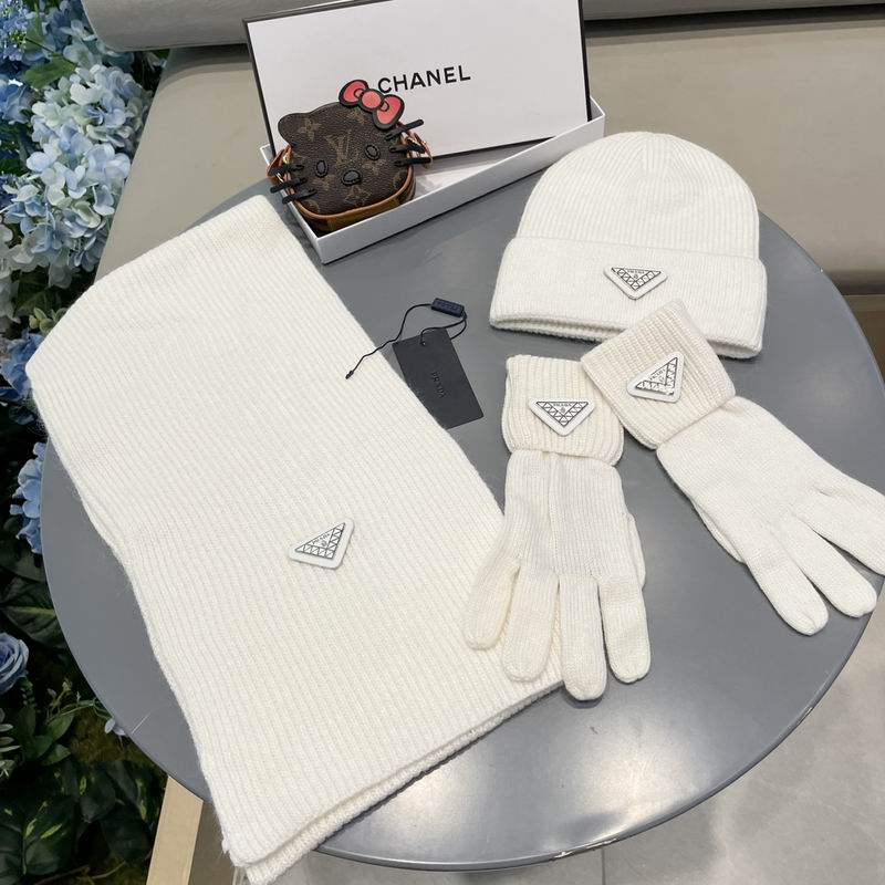 Prada Scarf Hat Gloves  (102)