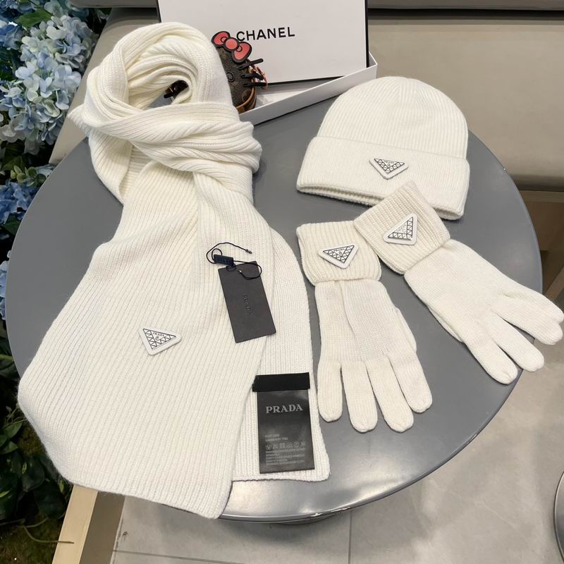 Prada Scarf Hat Gloves  (105)