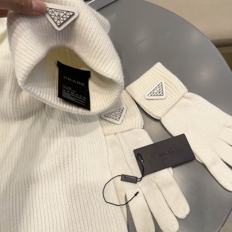 Prada Scarf Hat Gloves  (107)