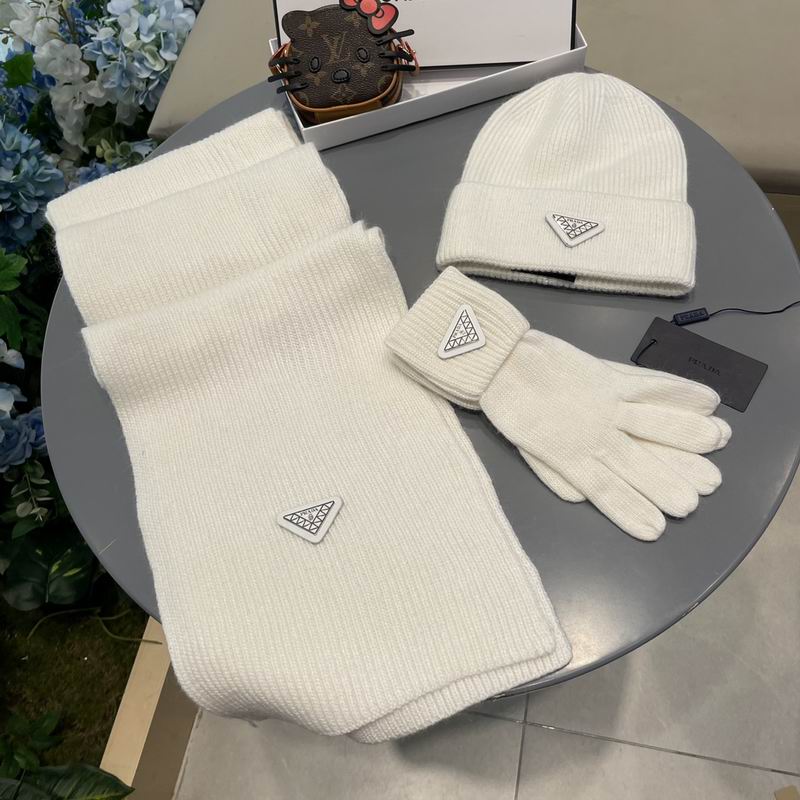 Prada Scarf Hat Gloves  (108)