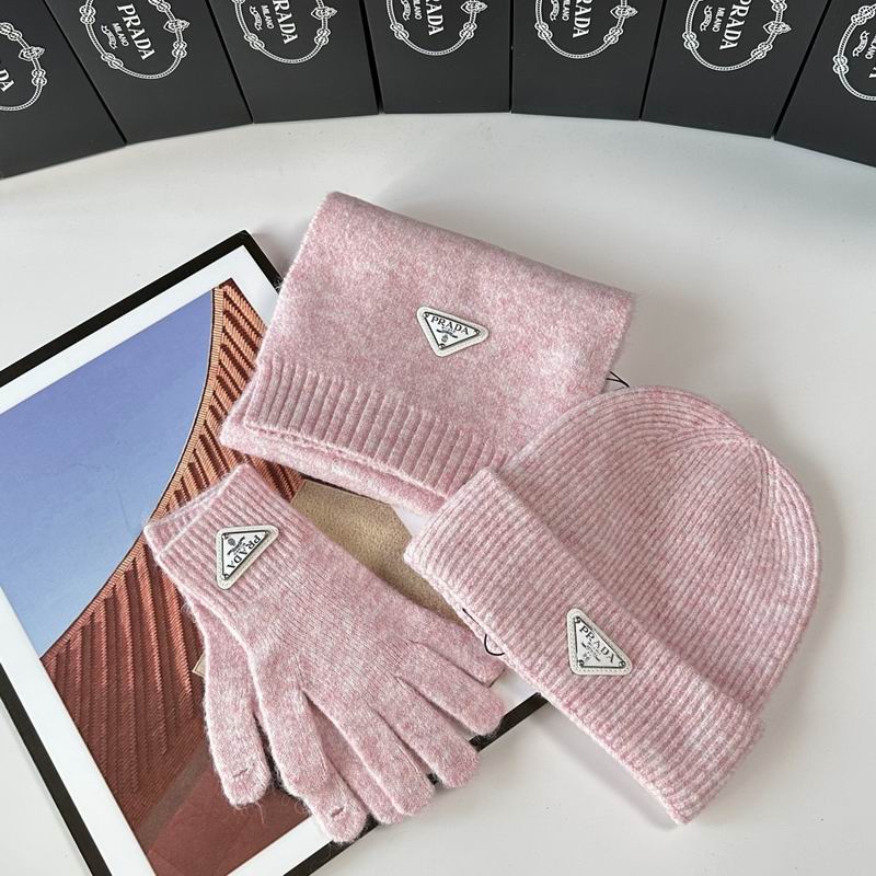 Prada Scarf Hat Gloves  (257)