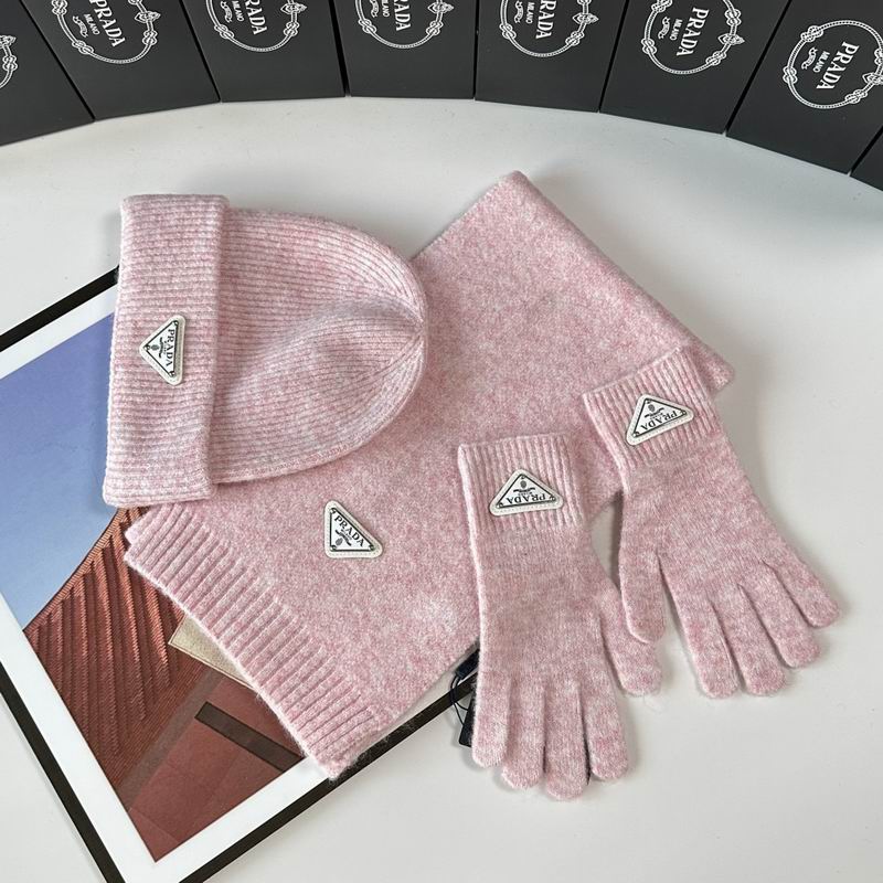 Prada Scarf Hat Gloves  (258)
