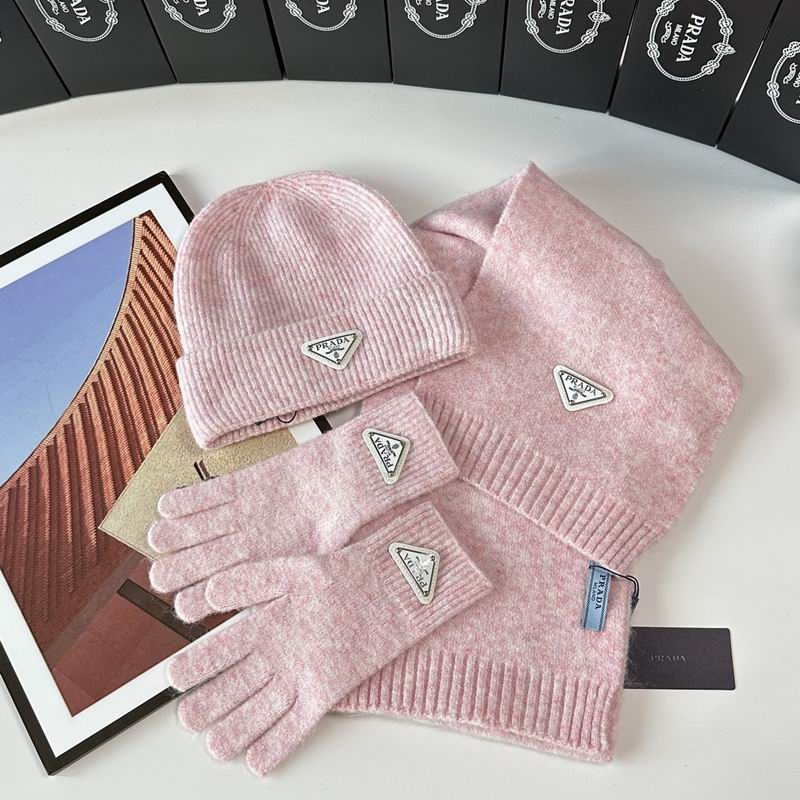 Prada Scarf Hat Gloves  (260)