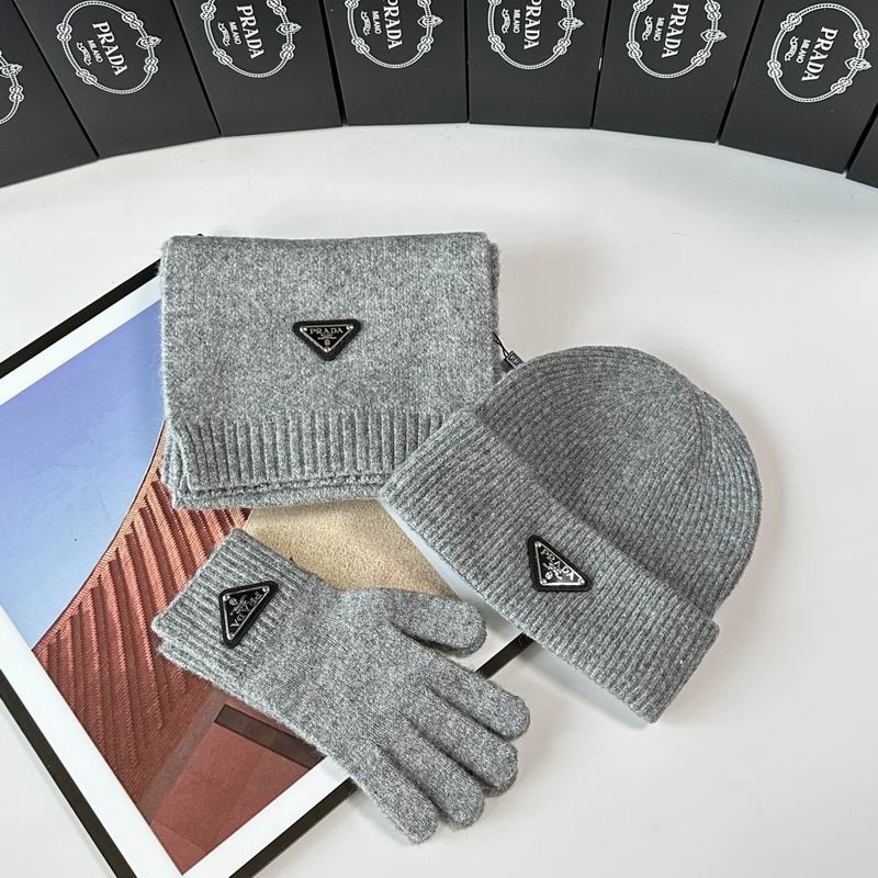 Prada Scarf Hat Gloves  (266)