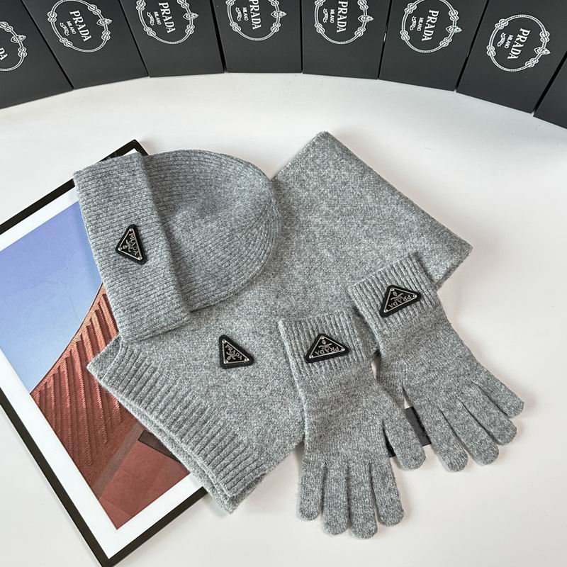 Prada Scarf Hat Gloves  (267)